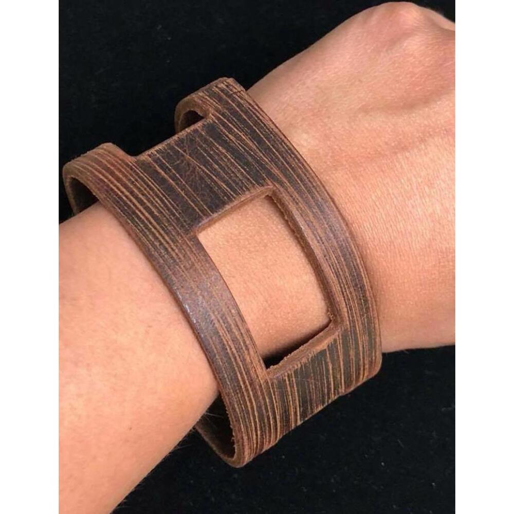 Paparazzi Leather Band Bracelet Mens/Rugged Rigging - Brown